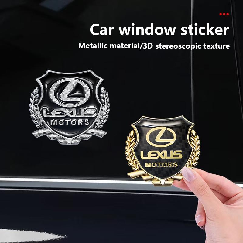 3D Metal Car Emblem Badges Sticker Car Window Sticker For Lexus RX330 IS250 Ct200h ES300h RX350 IS300h NX300h Automotive Styling