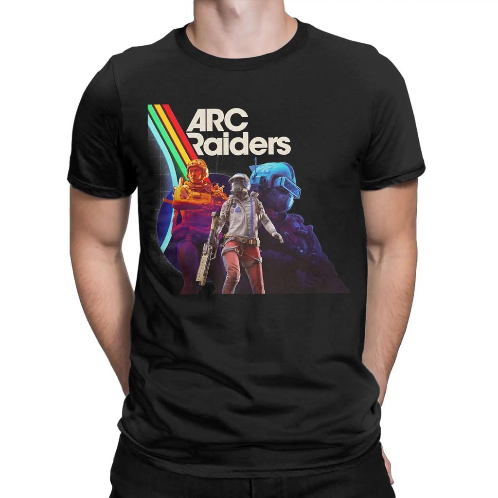 Arc Raiders Nadrukowana Bawełniana Koszulka Męska Codzienna Luźny Krój Moda dla Par Streetwear harajuku koszulki z grafiką koszulka oversize