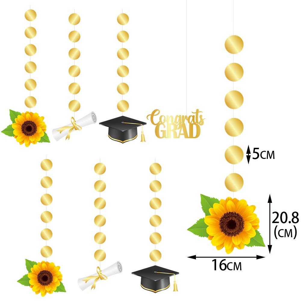 Graduation season celebration party decoration pendant, classroom background venue decoration arrangement car line pendant