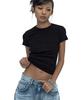 Kasiko Embossed Baby Tee Black