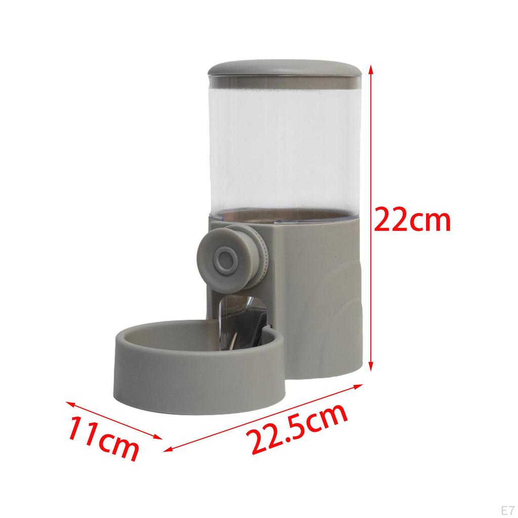 Automatic Cat Dog Feeder Cage Hanging Dispenser Pet Supplies Gravity Food Container