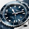 Longines HYDROCONQUEST Concas Taucheruhrenserie GMT Automatik Mechanisches Uhrwerk 300 Uhr 43mm Blaues Zifferblatt Edelstahlgehäuse Kautschukarmband L3.890.4.96.9
