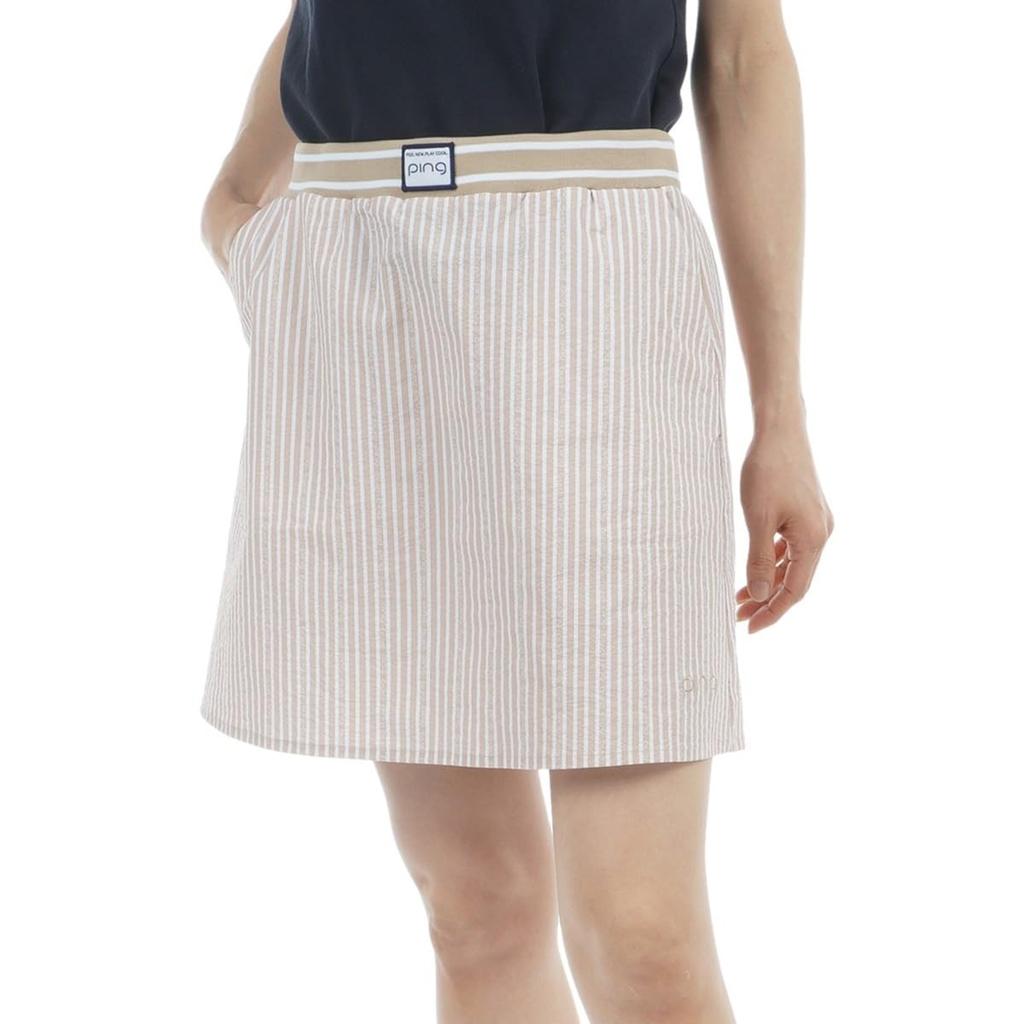 Skirt Moisture Quick Golf L [Pin Apparel] Women's (All-directional Stretch, Wicking, Drying) / / 622-5134302 040_Beige