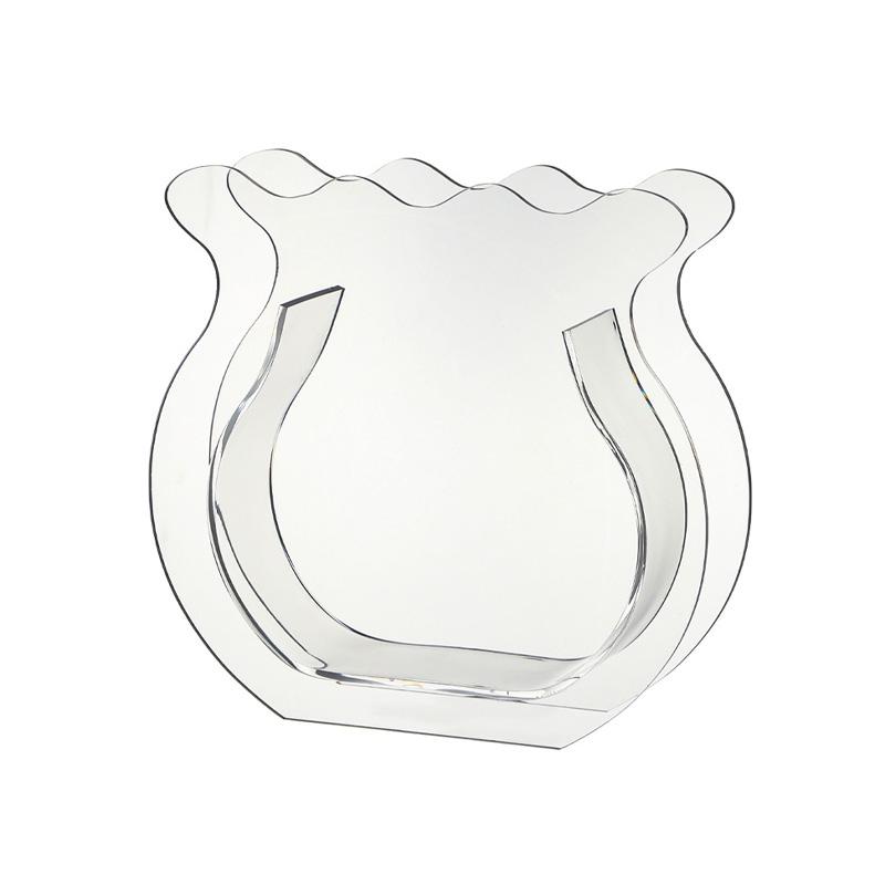 1PC Home Color Translucent Acrylic Flower Vase Dual-use Fish Tank Vase Flower Arrangement Container