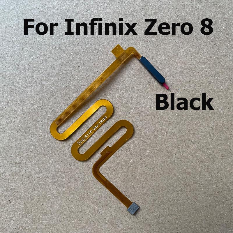 New Home Button Return Key For Infinix Zero 8 Fingerprint Sensor Flex Cable With Power On Off Flex Cable For Zero 8i