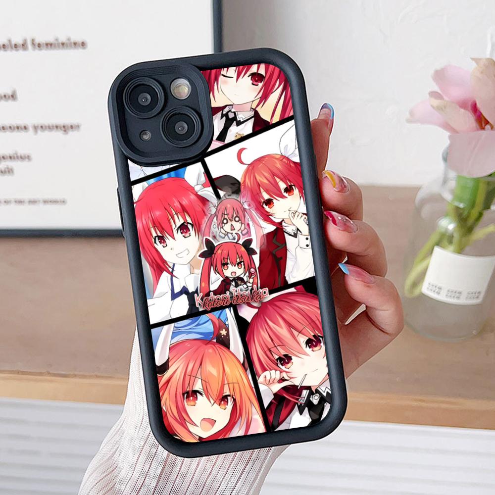 Date a Live Kotori Itsuka Thicken TPU Mobile Phone Case for iPhone 17 16 15 14 13 12 11 Air Pro Max Plus Colorful Cover