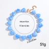 Retro Bunte Acryl Herzform Perlen Choker Halskette für Damen Neue Trendige Harz Schlüsselbein Kragen Statement Schmuck Geschenk