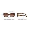 MIU MIU Logo Plaque Acetate Square Sunglasses Women Sunglasses Tortoiseshell MU07YSVAU6S1