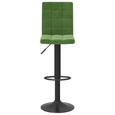 Bar Stool Dark Green Velvet
