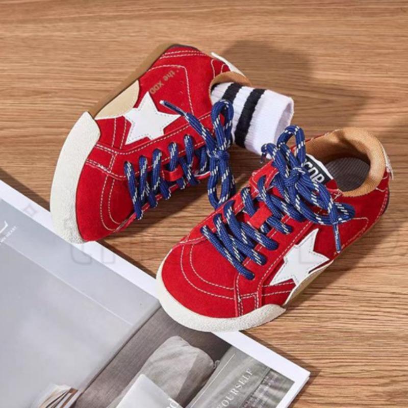 Retro-Sneaker für Kinder Modische Sneaker für Jungen und Mädchen Weichsohlige Freizeitschuhe