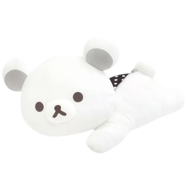 Mini White Bear Plush Toy Doll With Button Detail And Compact Size Ideal As A Small Gift Or Accessory