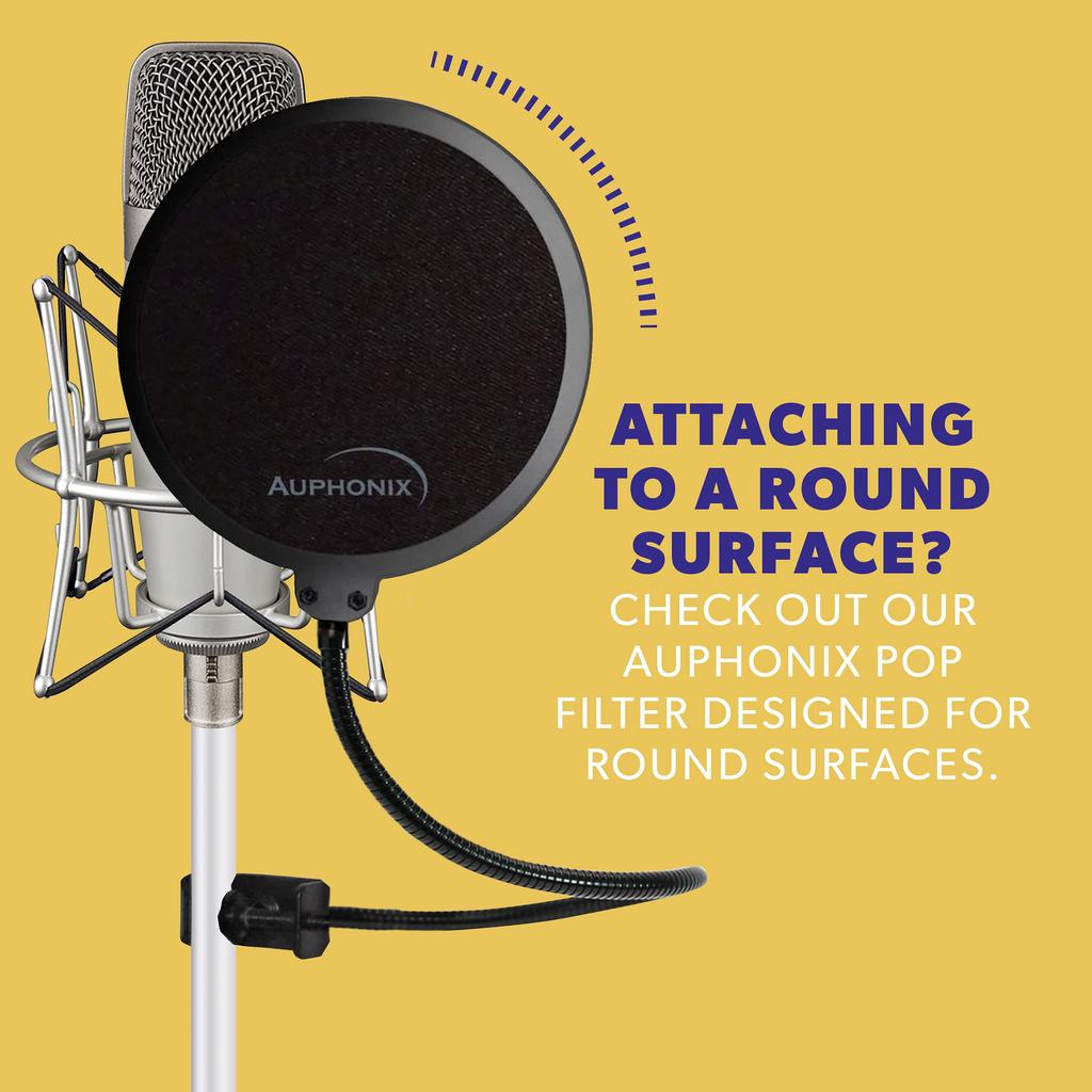 Auphonix Blue Yeti Microphone Pop Guard Double Wall Popfilter Double Screen Mesh