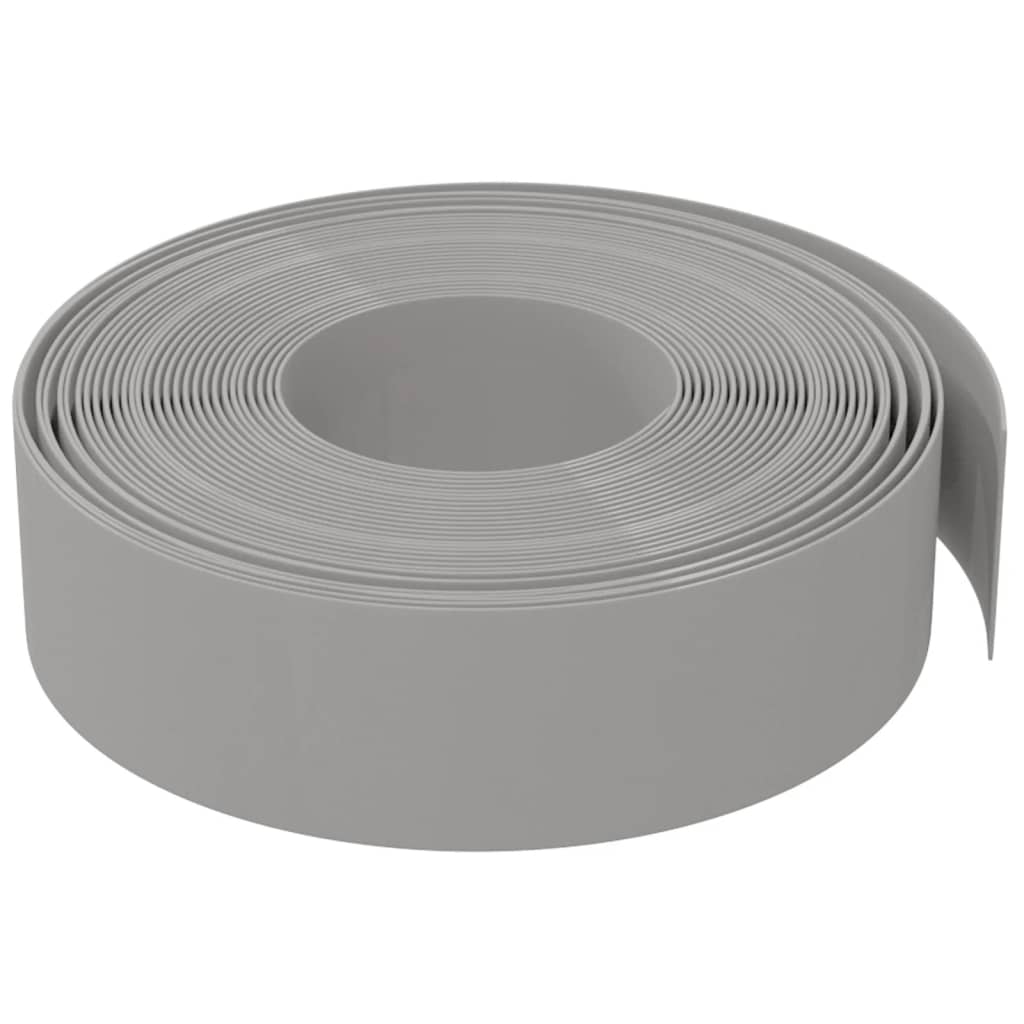 Lawn Edging Gray 10 M * 15 Cm Polyethylene