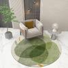 Tappeto Rotondo Stile Nordico Tappetino Semplice e Versatile Decorazione Stanza Tappeto Tavolino da Toeletta Sedia Tappetino Antiscivolo Decorazione Casa