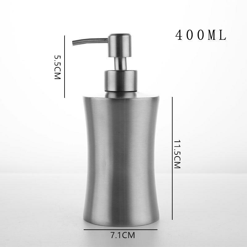 Stainless Steel 304 Hand Wash Soap Bottle, Lotion Bottle Dispenser
