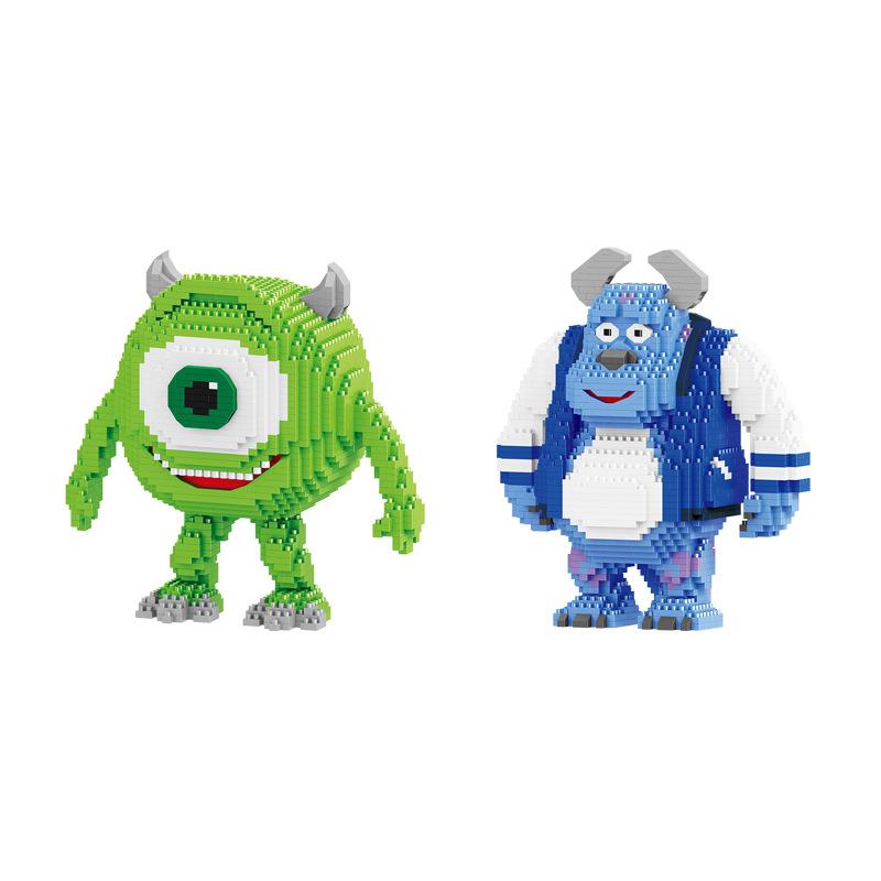 Monster University Micro Building Blocks James Mike Model Anime Diamond Mini Brick Figure Toy For Christmas Gift