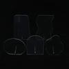 Irregular Acrylic Transparent Matte Manicure Tool False Nails Holder Showing Stand Color Card Nail Art Display Board