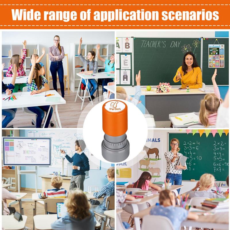 Teacher Stamps For Classroom Portable Teacher Comment Stamp 12X Creative Stamp Set Homework Comment Stamps For Assessments