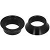2Pcs CNC Aluminium Alloy 15mm  Bicycle Taper Washer Bike Front Fork Conical Stem SpacersBlack
