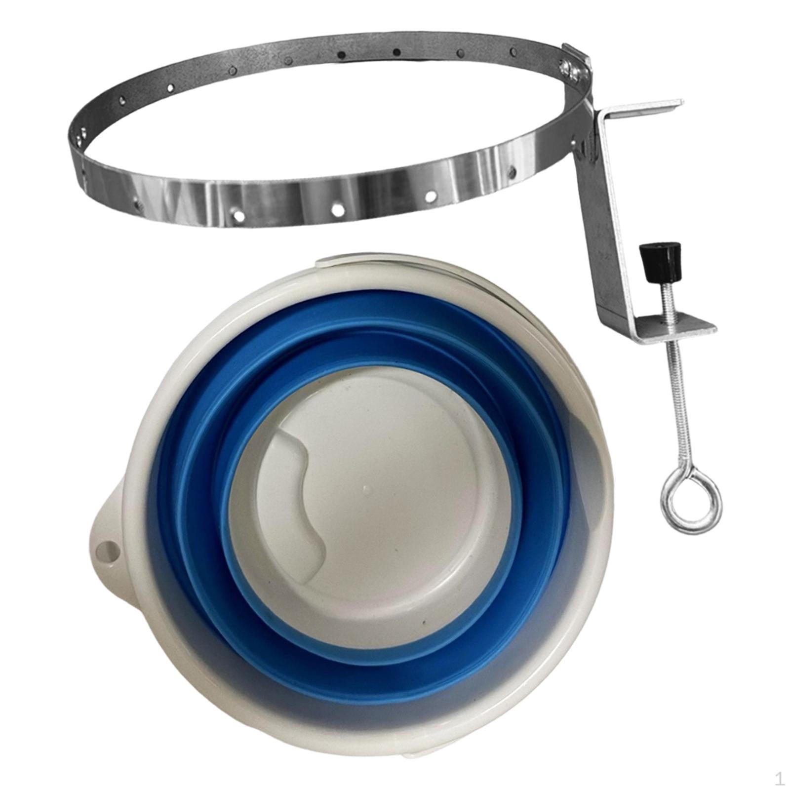 Ping Pong Ball Collector Table Tennis Bucket Professional Side Mounted Balls Container