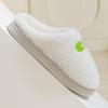 Plush English cotton slippers autumn and winter indoor home cotton drag plush couple slippers Korean version wool slippers