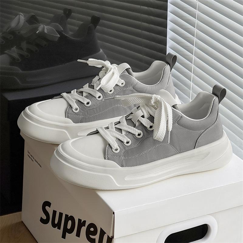 Men's Canvas Shoes 2025 Summer New Versatile Original Niche White Shoes Youth Student Casual Board Shoes