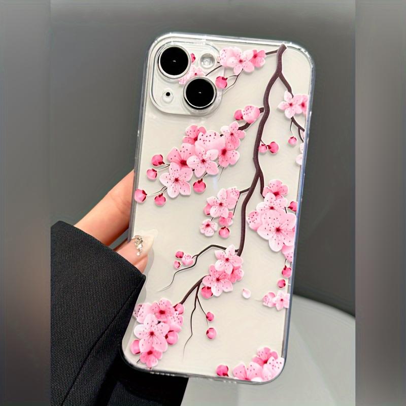 

Чохол для телефону з графічним зображенням квітки сливи для iPhone 15 14 13 12 11 x XR Xs SE2 SE 8 7 plus pro Max TPU Задня кришка for iPhone 7（4.7 ）