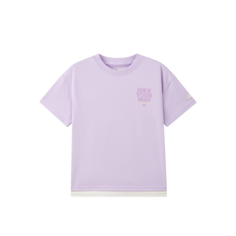 New Balance NB T Shirt Violet Children Aged 3 7 Years Old 7EF21043-LAV 110