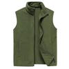 Men's Autumn & Winter Double-Sided Fleece Vest - Stand-Up Collar, Thickened, Warm, Sporty & Casual Style.