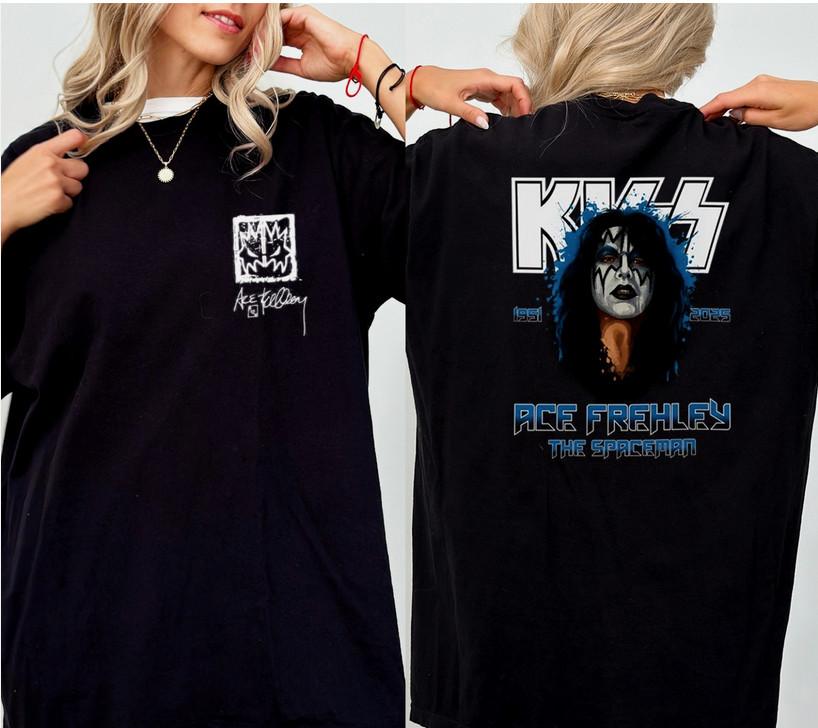 

Ace Frehley Shirt, Memorial The Spaceman 1951-2025 TShirt S