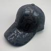 Kpop Plain Leather Graffiti Letter Fashion Men'S And Women'S Baseball Caps Cotton Versatile Leather Breathable Sun Hats
