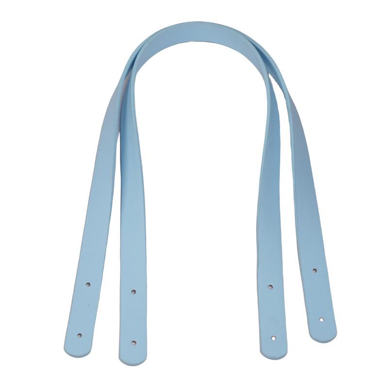 62CM PU Leather Rivet Shoulder Strap with Double-Sided Leather Handle Replacement
