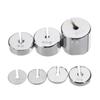 17Pcs/Set 2g-200g Metal Slotted Weight Set Scale Balance Calibration with Hanger Case Physics