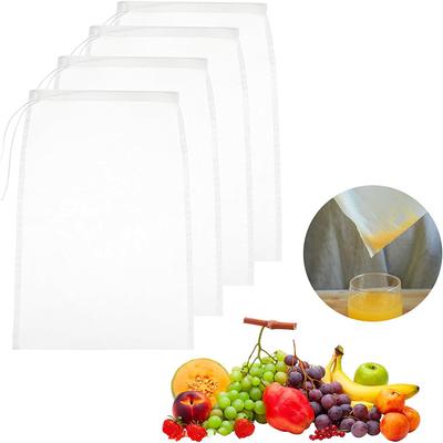 4/6Pcs Reusable Straining Bag Set 20*30cm Cheese Cloth Cheesecloth Bags for Straining Fine Mesh Straining Bag Drawstring Bags