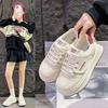 Ankela red heightening platform white shoes women's versatile lightweight board shoes autumn 2025 new white shoes autumn and winter