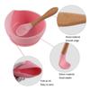 Supply Suctive Bamboo Spoon Toddler Bowl Children Dishes Silicone Dinnerware Food Grade Silicone