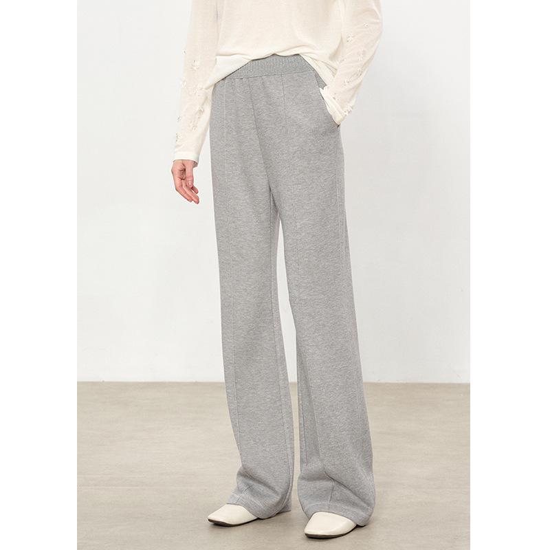 

2025 Autumn/Winter Women s Elastic Waist Casual Wide-Leg Trousers: Slimming & Stylish S