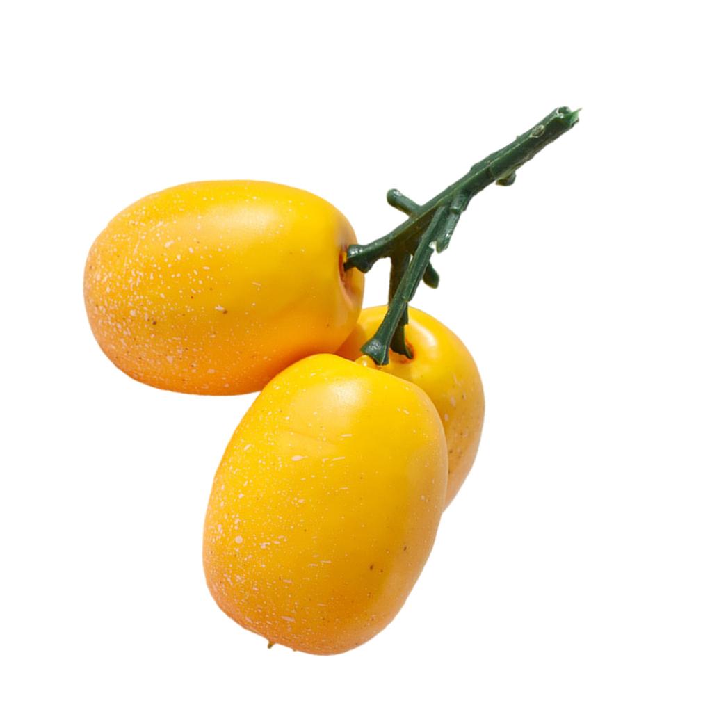 Artificial Fruit Model Simulated Loquat Fruit Model For Kitchen And Dinning Table Display