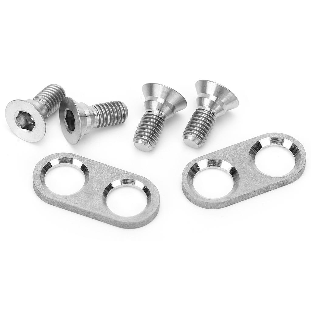 Mountain Bike Pedal Cleats Mounting Screws and Washers Titanium Alloy Cycling Accessory