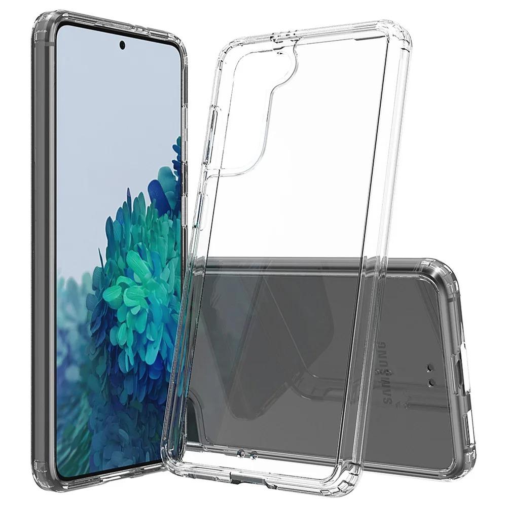

Прозрачный чехол для телефона Samsung Galaxy S25 S24 Plus S23 Ultra S22 S21 FE S20 S10 Note 10 Plus Funda Capa Легкий ТПУ/ПК Противоударный чехол for Note 20 Ultra чистый