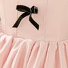 Elegant Girls' Princess Dress - Bow Puff Sleeve Birthday & Fashion Show Gown