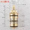 Brass Shower Thermostatic Cartridge Replacement Kit - Bathroom Water Temperature Control Mixer Valve Bar Faucet Repair