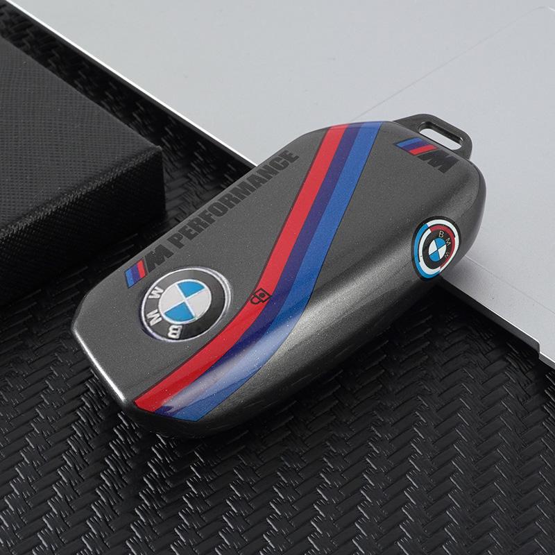 Sport Style TPU Car Key Case Cover Protector Shell For BMW 7 Series 735i 740Li X7 X1 U11 2023 I7 G07 LCI XM Keychain Accsesories cybf04