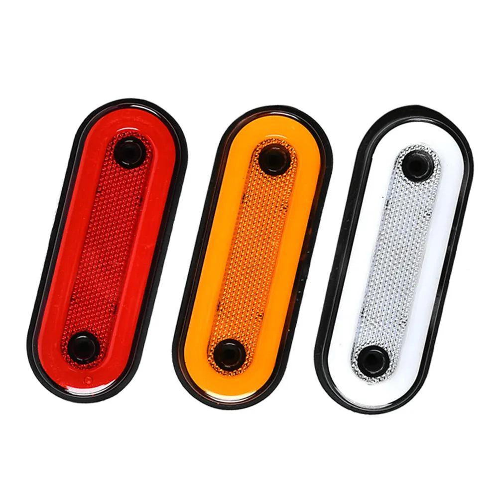 High-Quality 12V Oval LED Truck Side Signal Lights, 24V Compatible Indicators