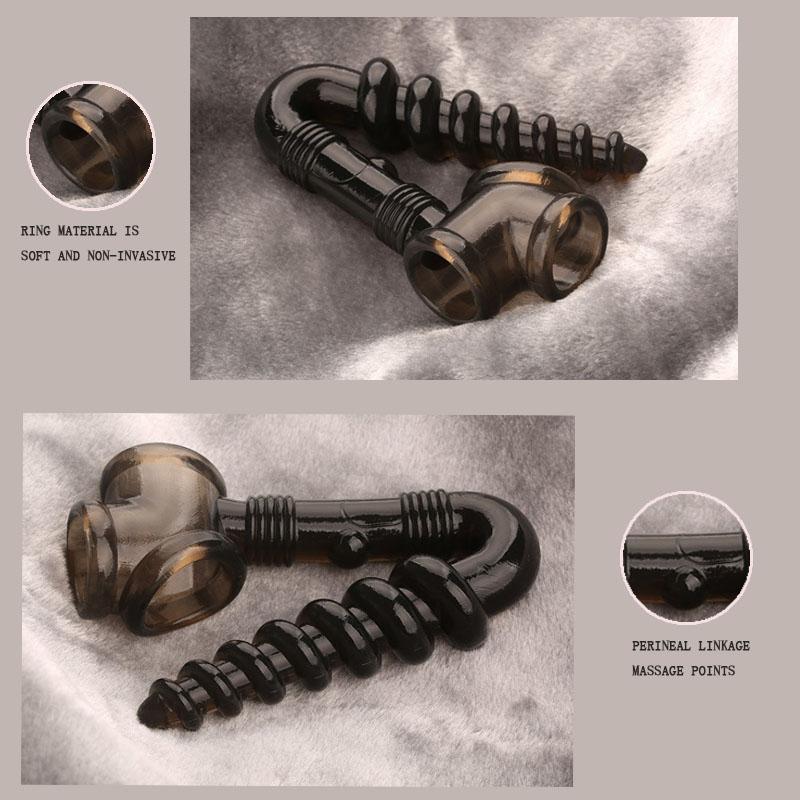 Male Anal Butt Plug Beads Prostate Massager With Scrotum Binding Chastity Cage G spot Penis Cock Sex Rings Sex Toys For Men
