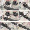 MAGARROW 150cm Strap Buckle Packing Strap Adjustable Belt Wide Black of 1" (1" - 60" Long), (Pack 10)