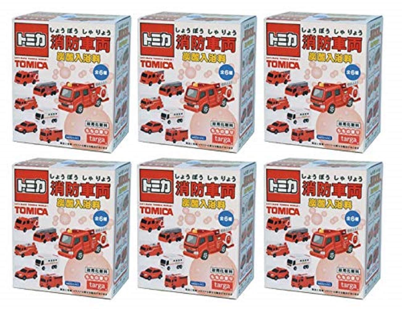 

Targa of Tomica Fire Truck Carbonated Bath Salt with Mini Peach Set of 6 [Set 6] Tomica, Scent,