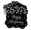 Inkdotpot Real Gold Foil Bracket Shape Paper Hang Tags Happy Birthday Favor Tags Pack Of