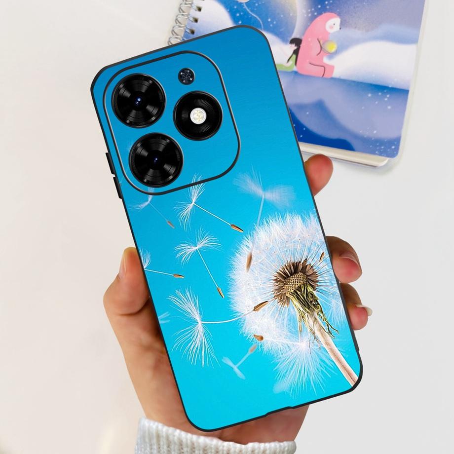 For Tecno Spark Go 2024 Cover Case Ultra Slim Soft TPU Bumper Shell On Infinix Hot 40i Hot 40 Pro Hot40 Fundas Painting Cartoon