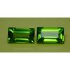 19.00 Ct Natural PERIDOT Faceted   Amazing Gems Green Baguette Cut Pair